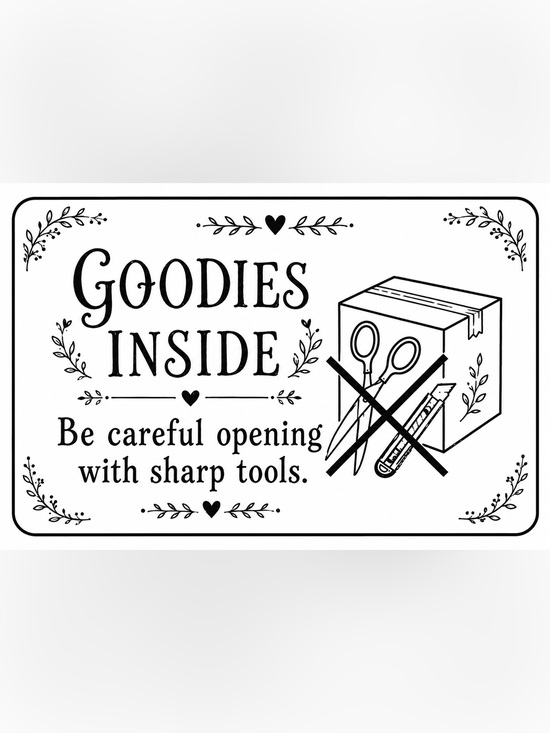 Other - Careful Opening Shipping Label Stickers - QTY: 100 *can customize*